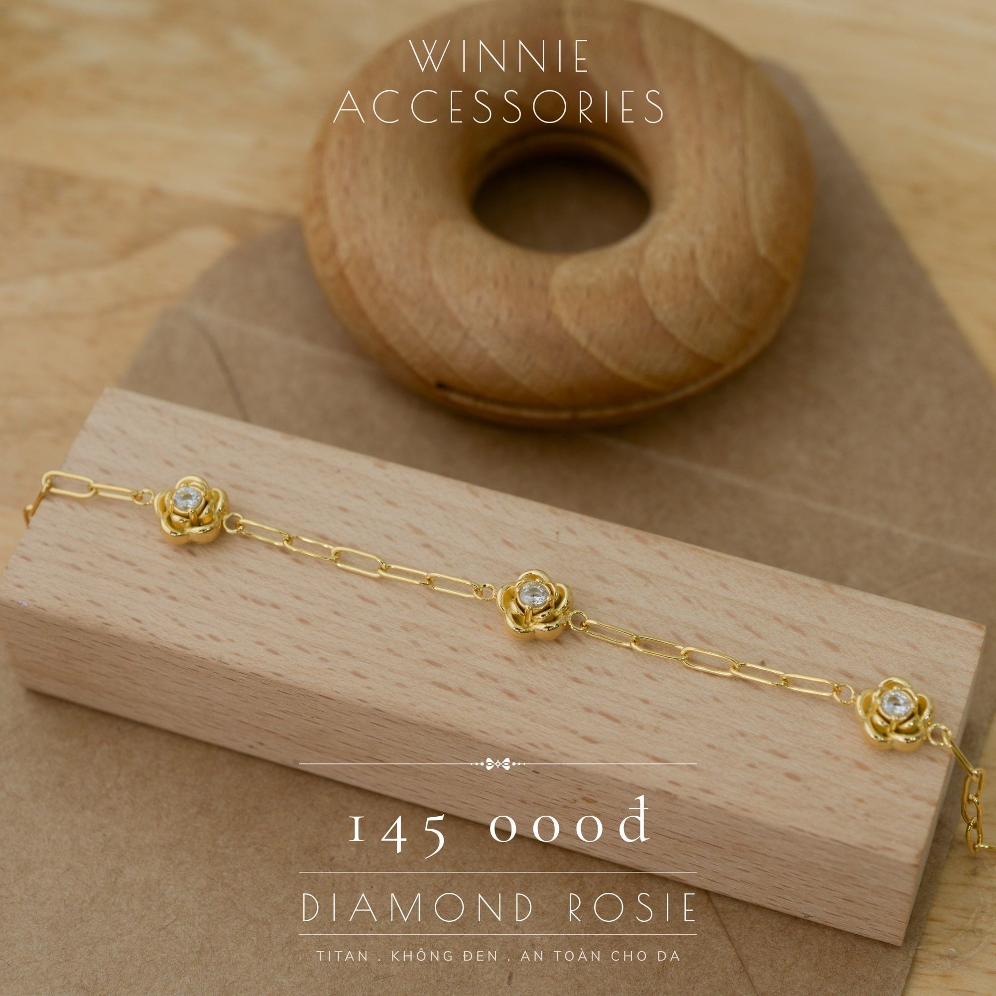  Lắc tay Titan Diamond rosie VG 