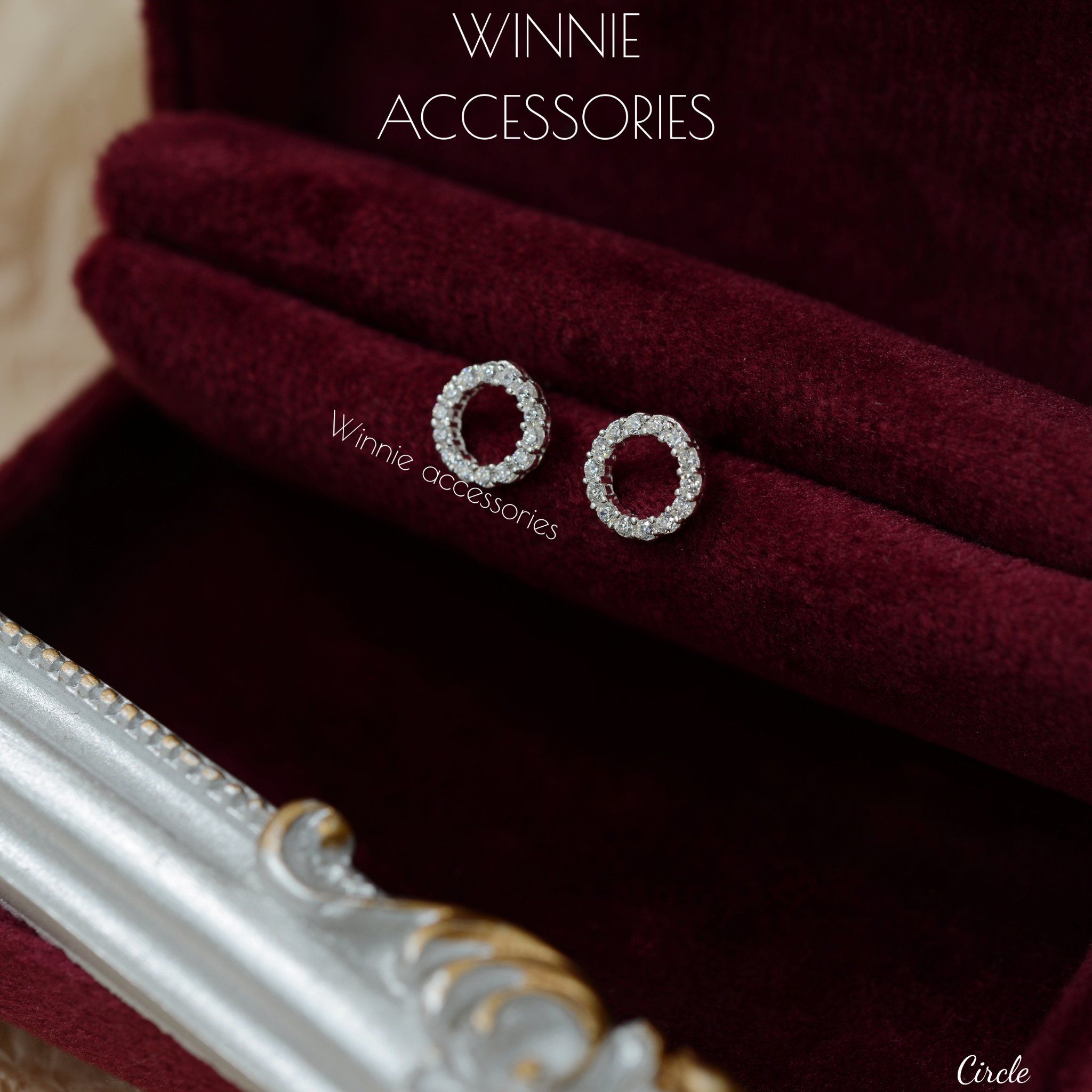  Hoa tai Bạc S925 Circle 