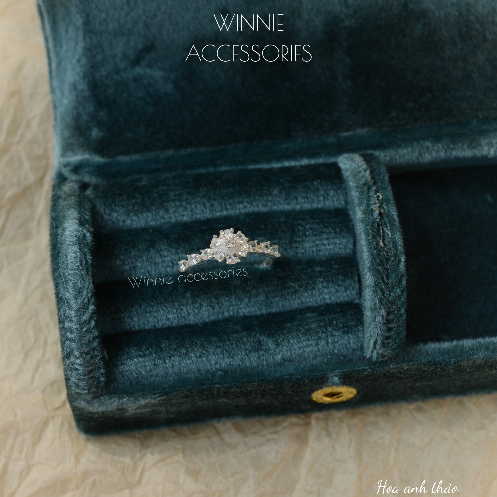  Nhẫn Bạc S925 Hoa Anh Thảo 