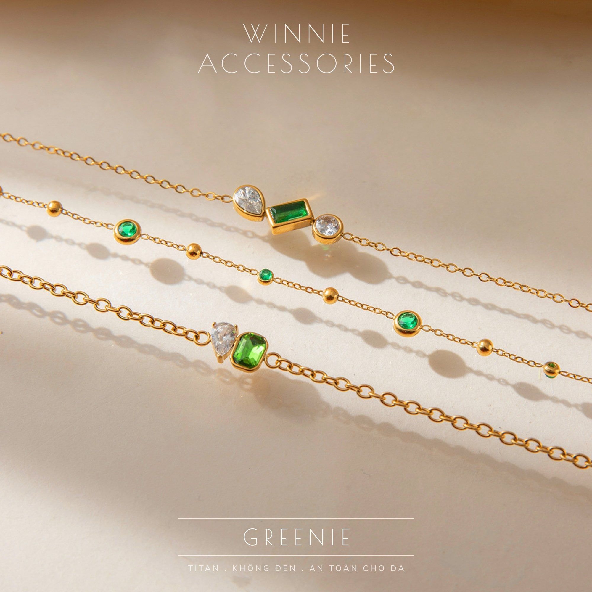  Lắc tay Titan Greenie Trio 