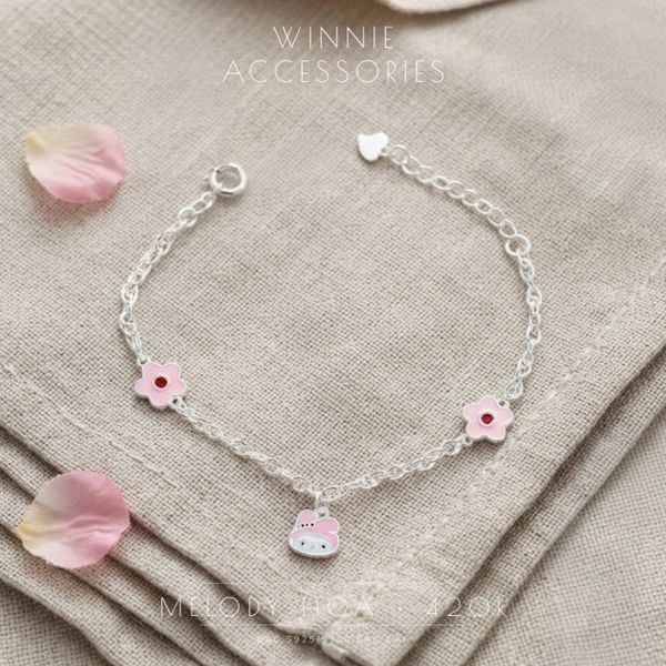  Lắc tay Bạc S925 Melody Hoa 