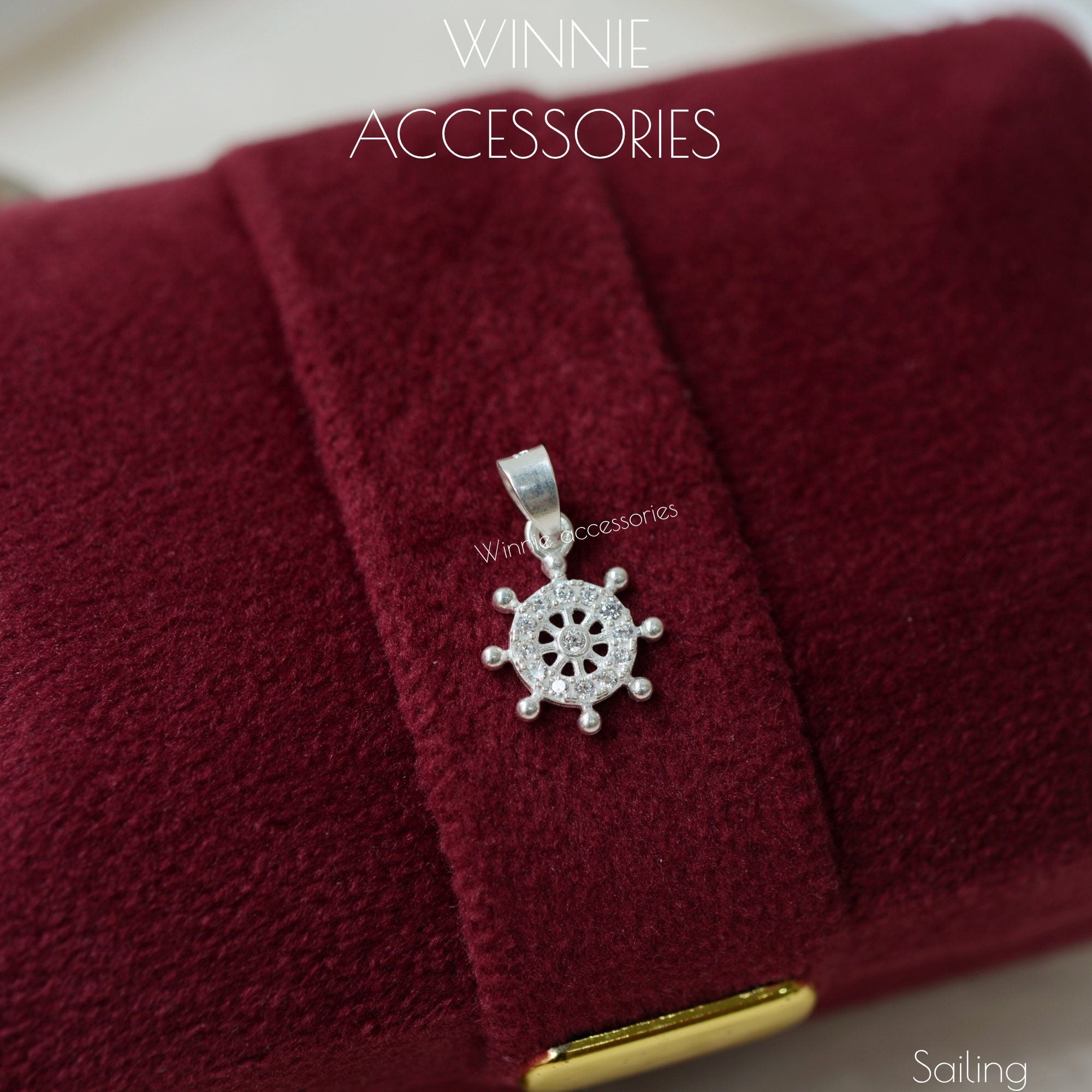  Charm Dây chuyền bạc S925 Sailing (Không kèm dây) 