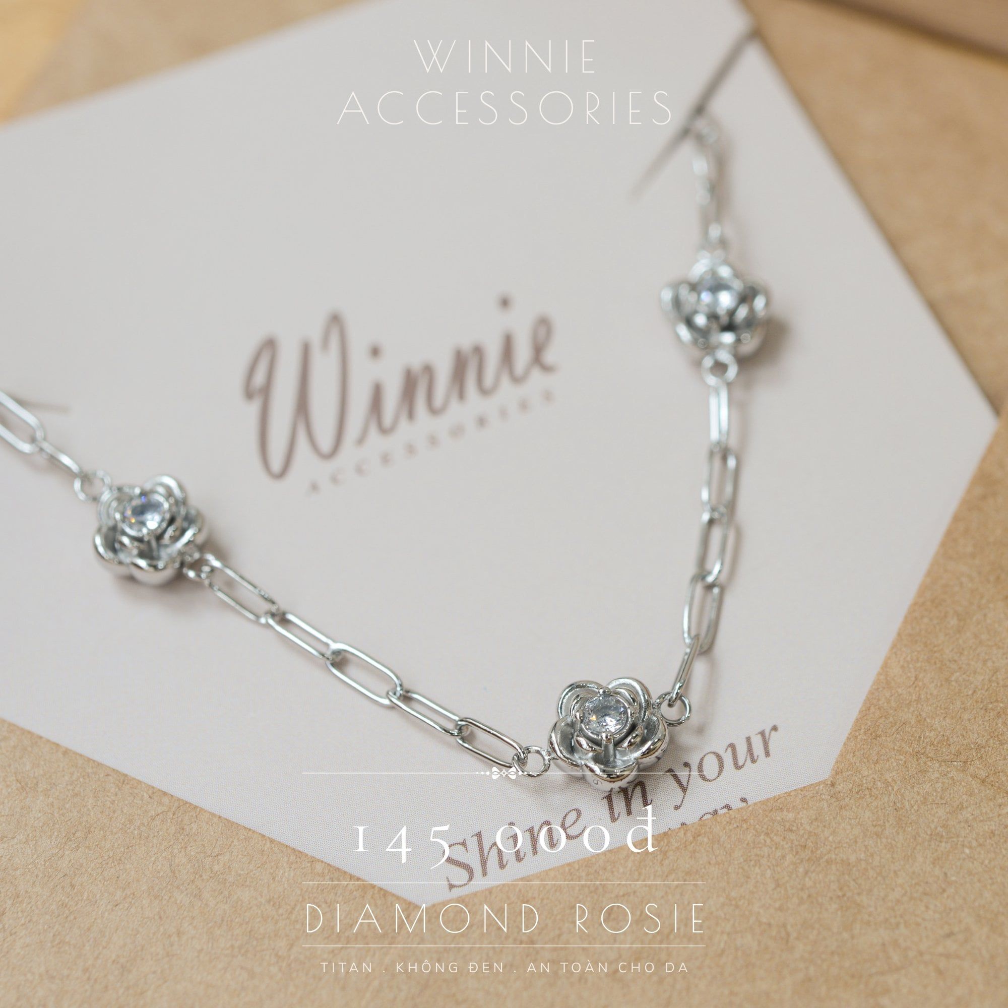  Lắc tay Titan Diamond rosie B 