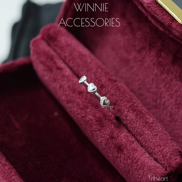  Nhẫn Bạc S925 Triheart 
