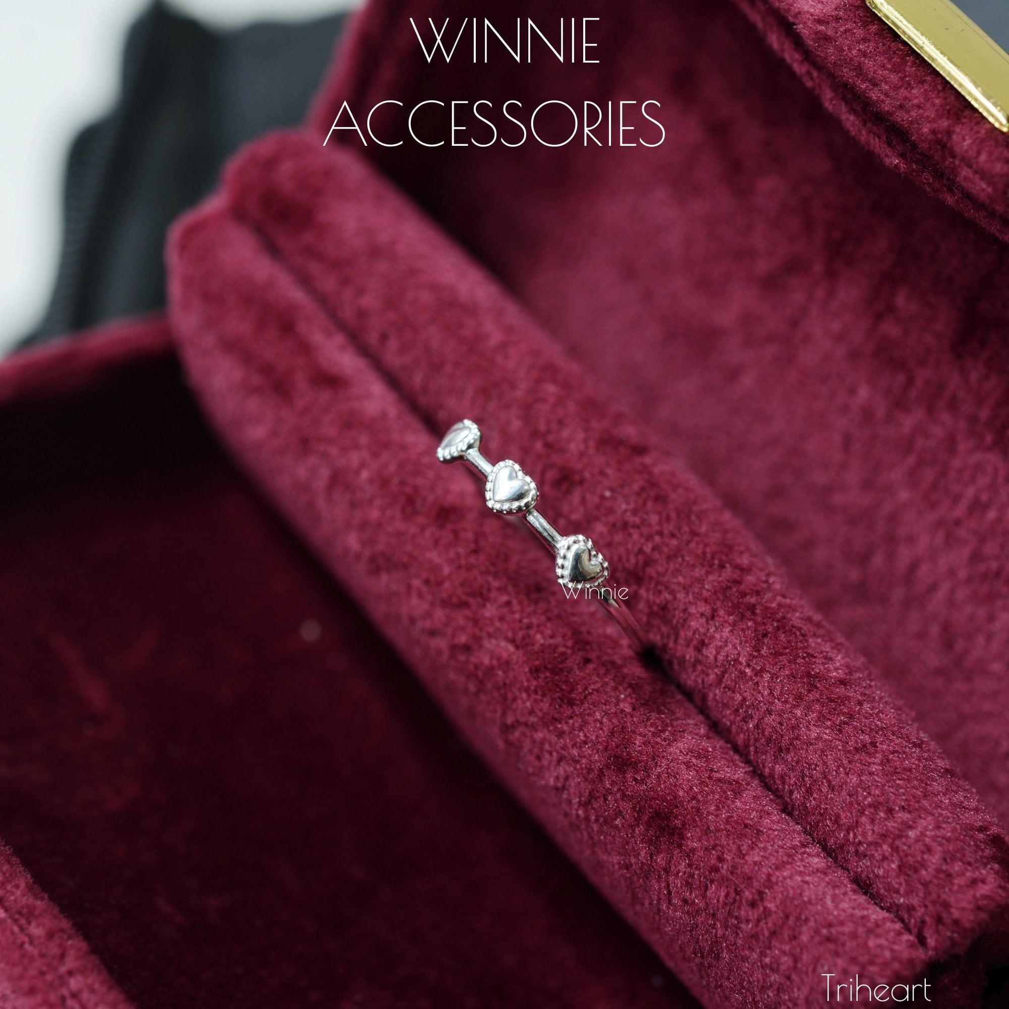  Nhẫn Bạc S925 Triheart 