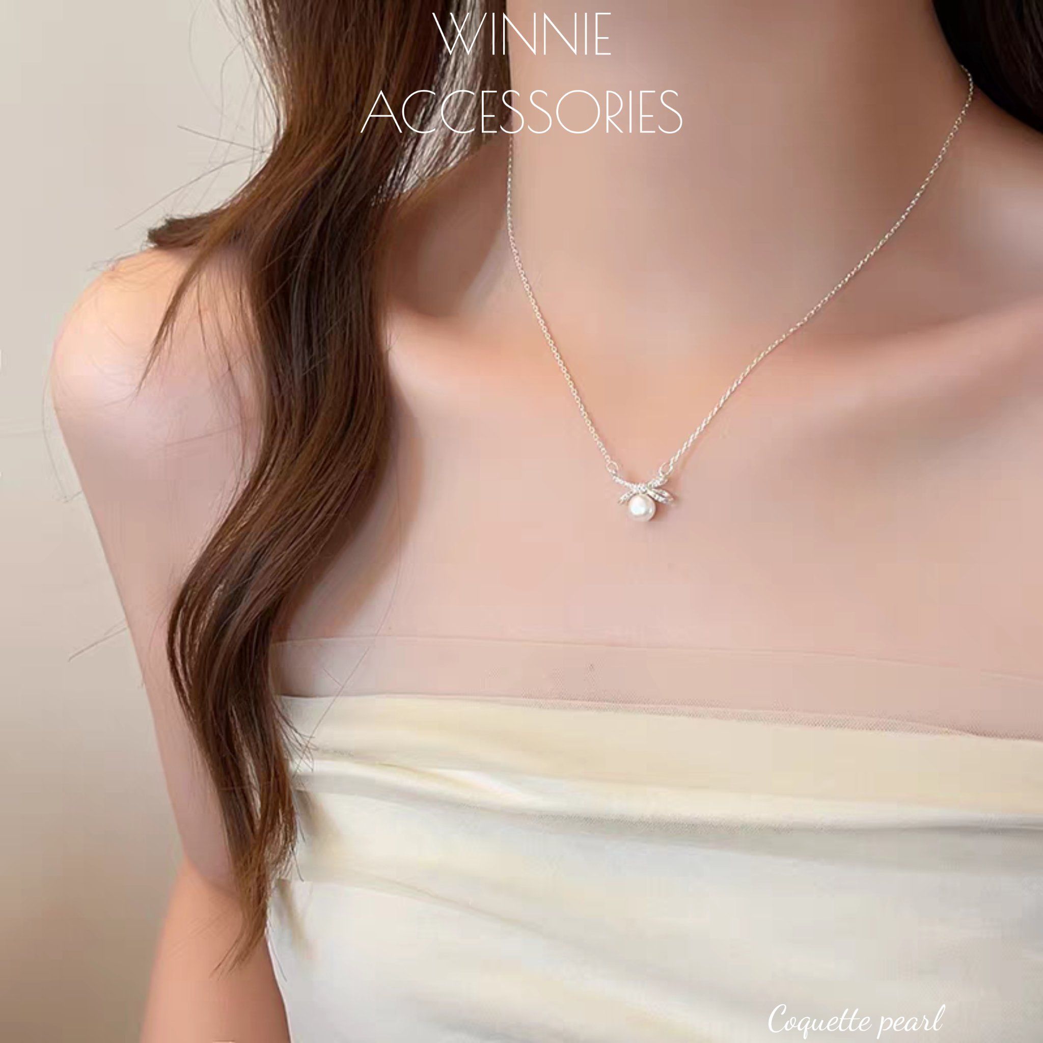  Dây chuyền Bạc S925 Coquette Pearl 