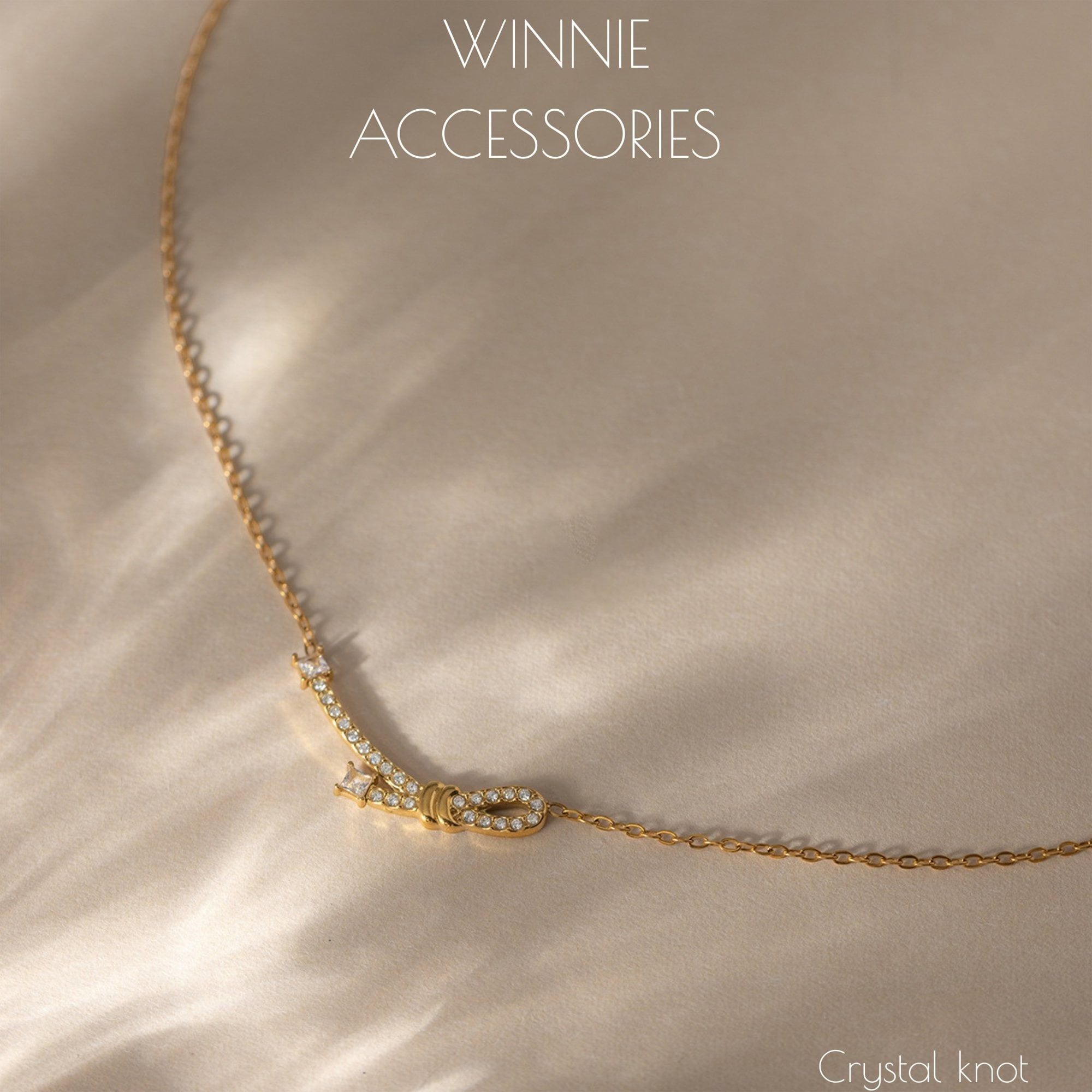  Dây chuyền Titan Crystal knot 