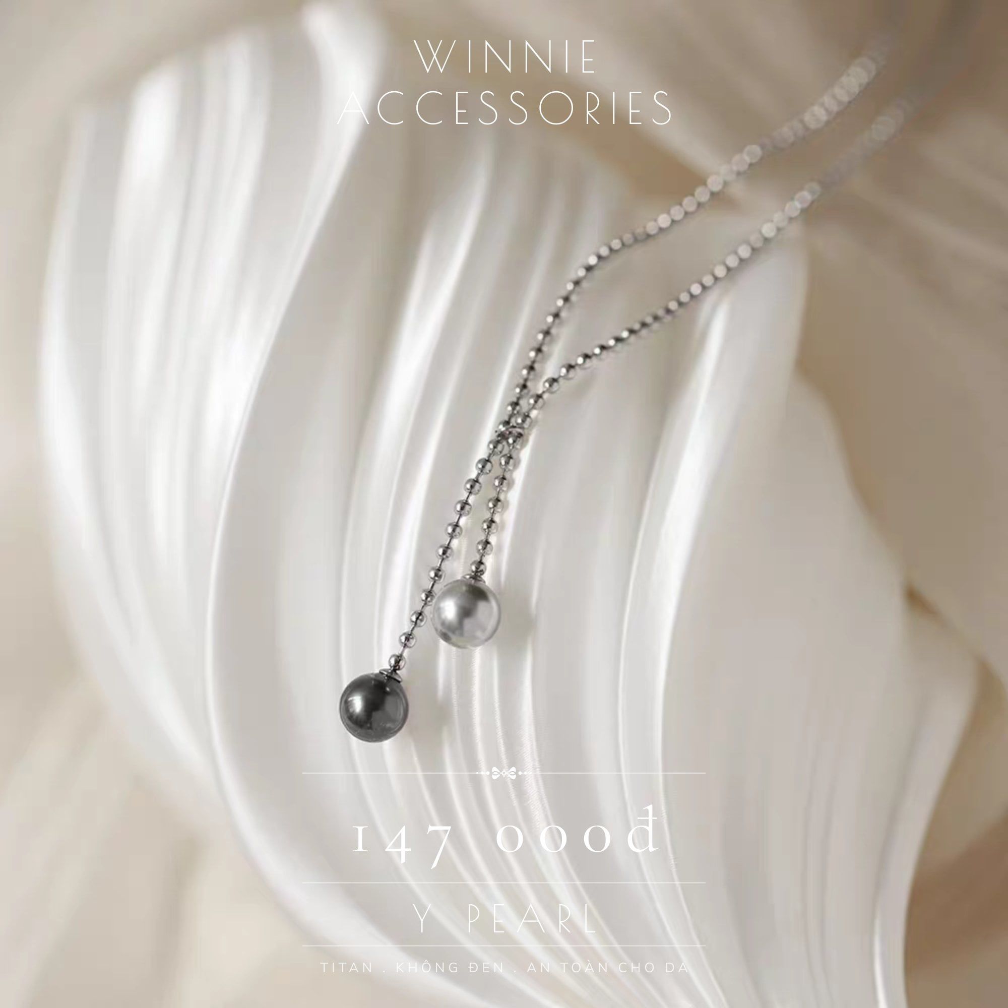  Dây chuyền Titan Y Pearl B 