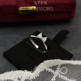  Nhẫn Bạc S925 V Bow 