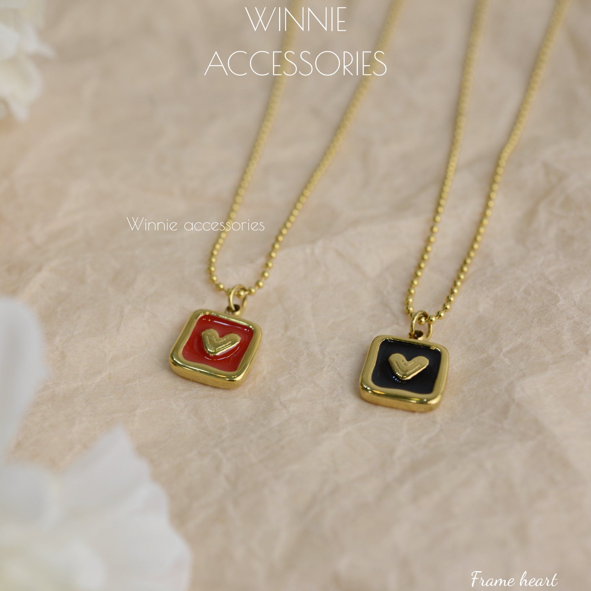  Dây chuyền Titan Frame heart 