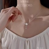  Dây chuyền Bạc S925 Hoa xà cừ 