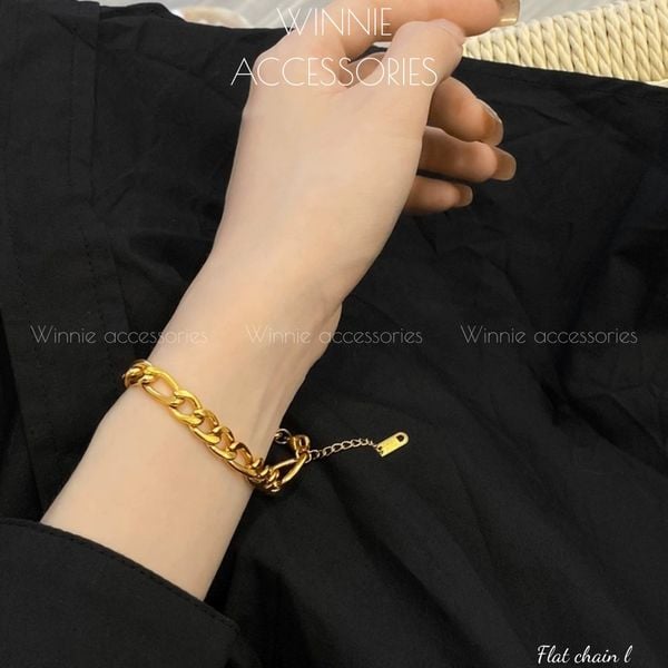  Lắc tay titan Flat chain L 