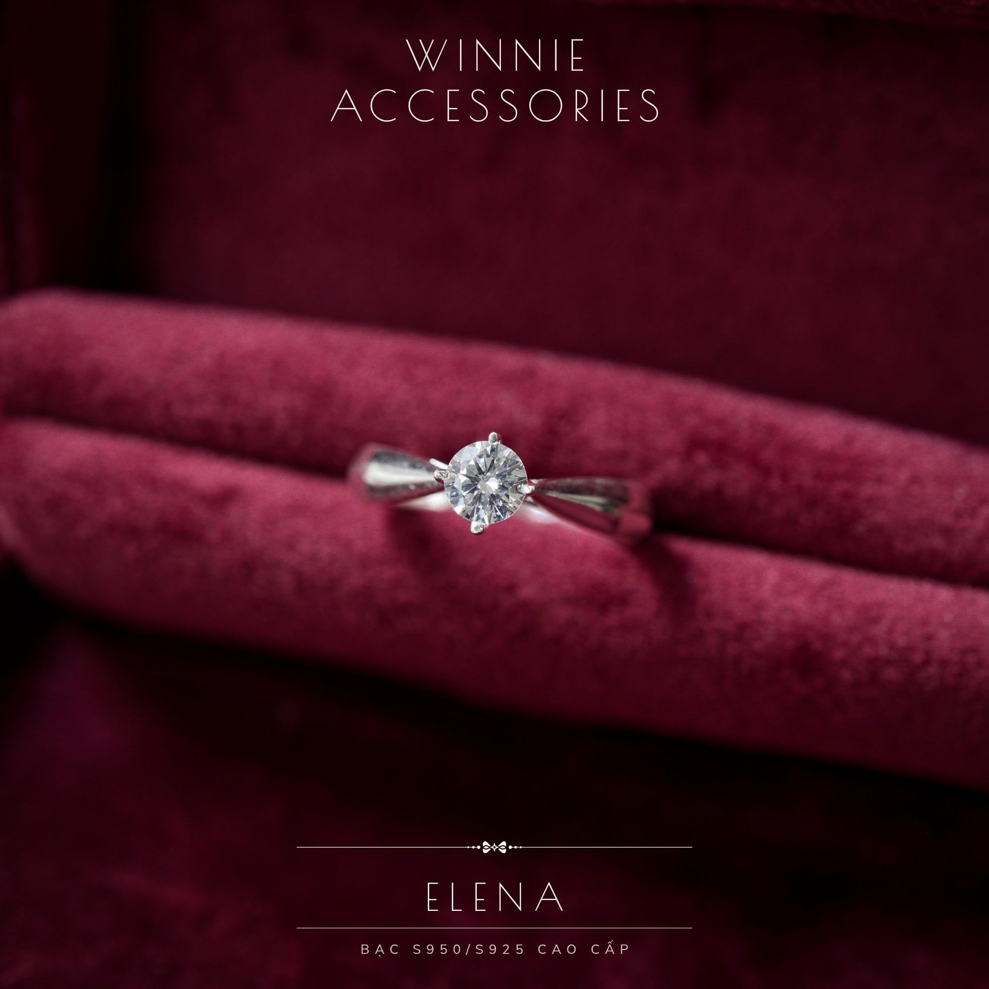  Nhẫn Bạc S925 Elena 