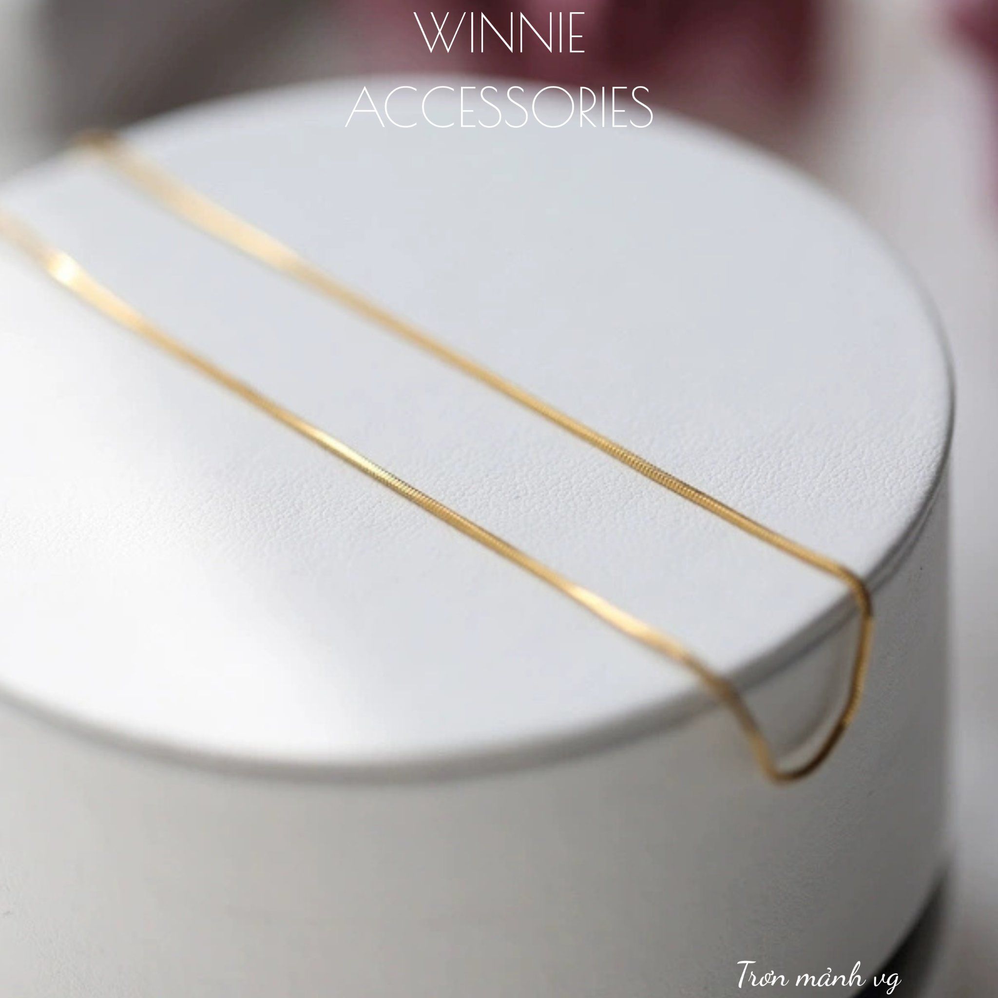  Dây chuyền titan trơn mảnh VG 