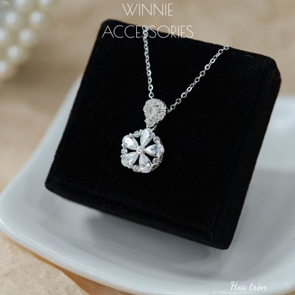  Dây chuyền Bạc S925 Hoa tròn 