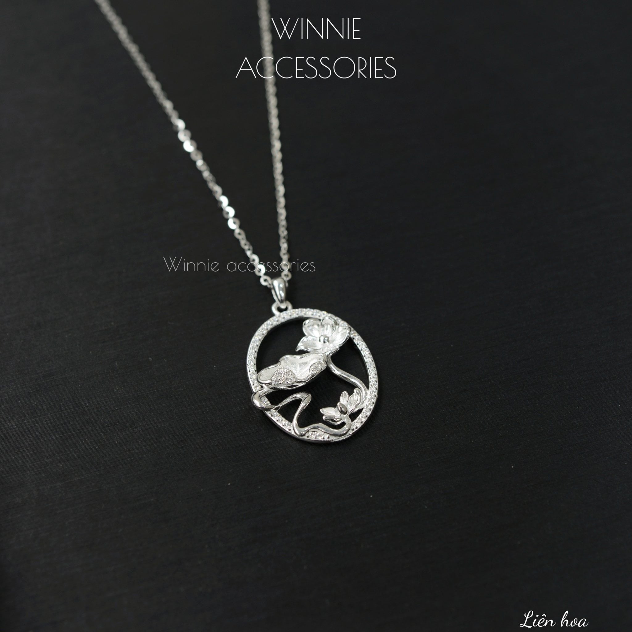  Dây chuyền Bạc S925 Liên Hoa 