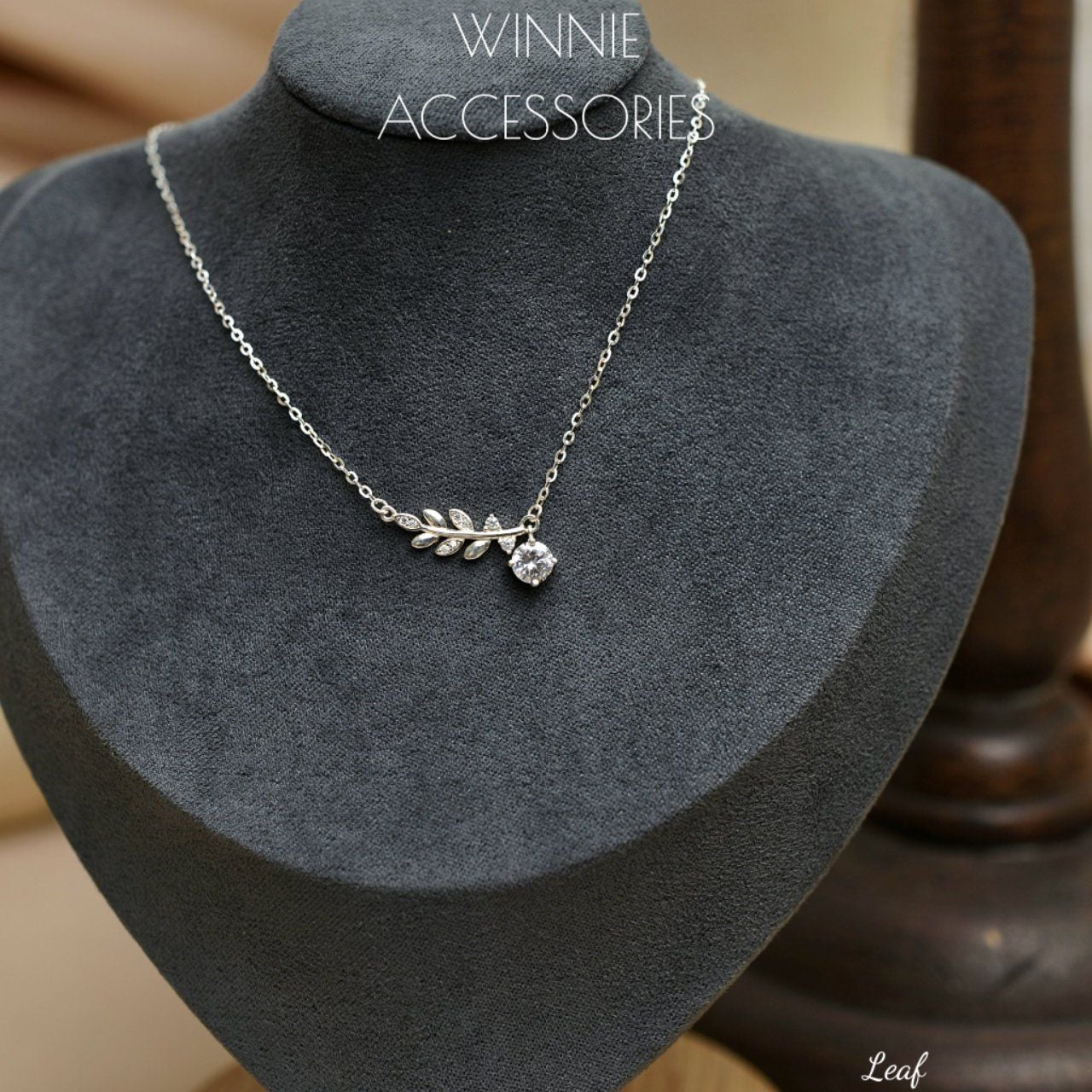  Dây chuyền Bạc S925 Leaf 