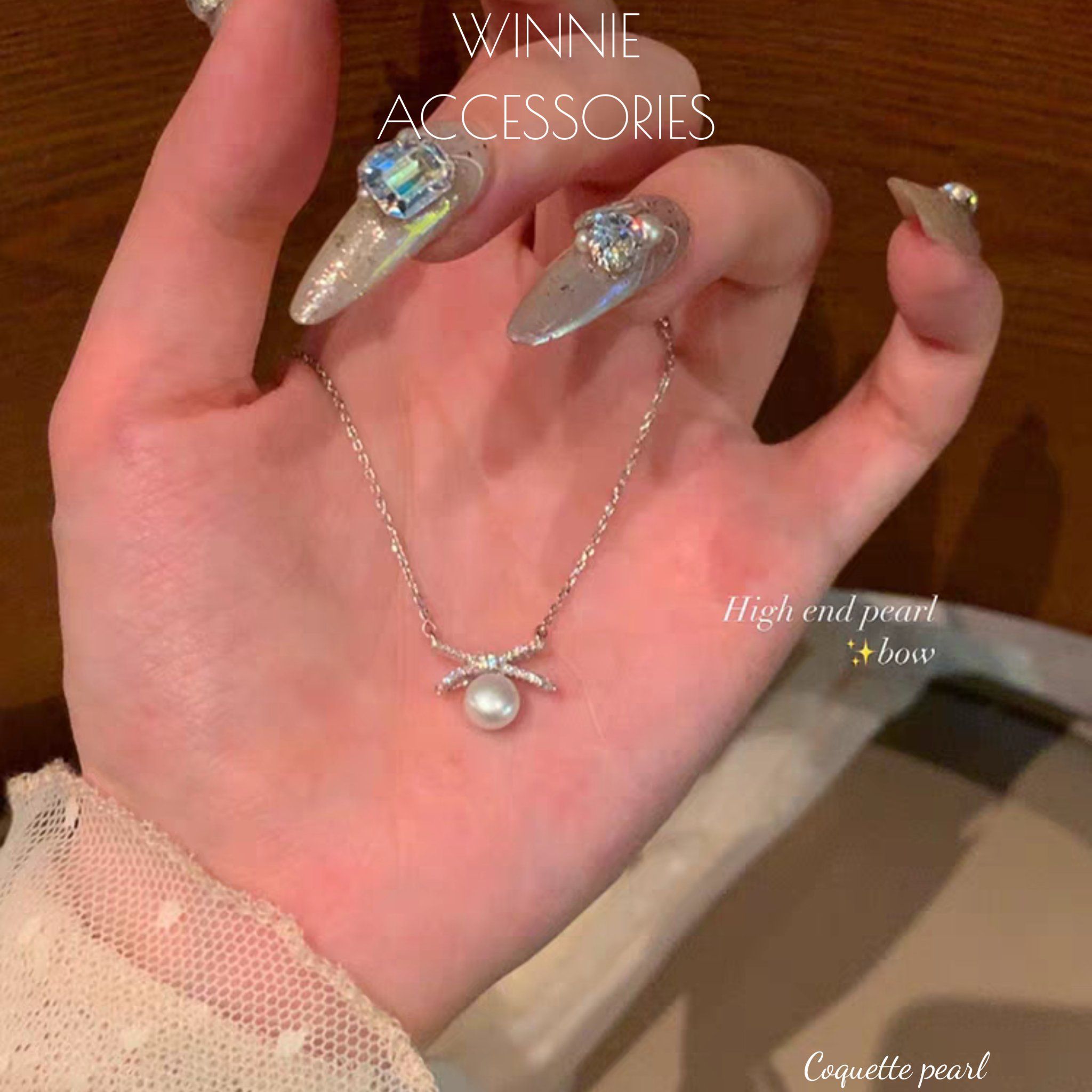  Dây chuyền Bạc S925 Coquette Pearl 