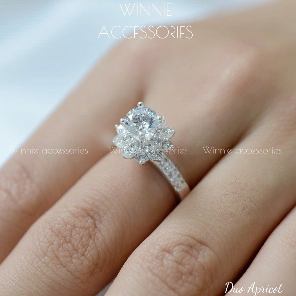  Nhẫn Bạc S925 Duo Apricot 