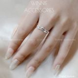  Nhẫn Bạc S925 Heart Twins 