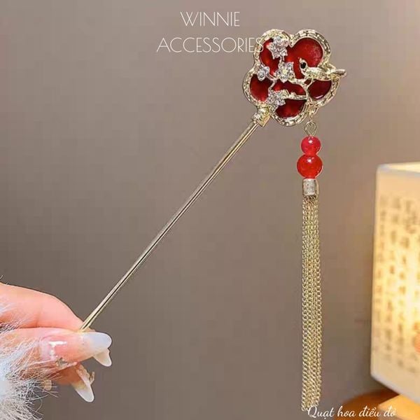  Trâm Quạt Hoa Điểu Đỏ 