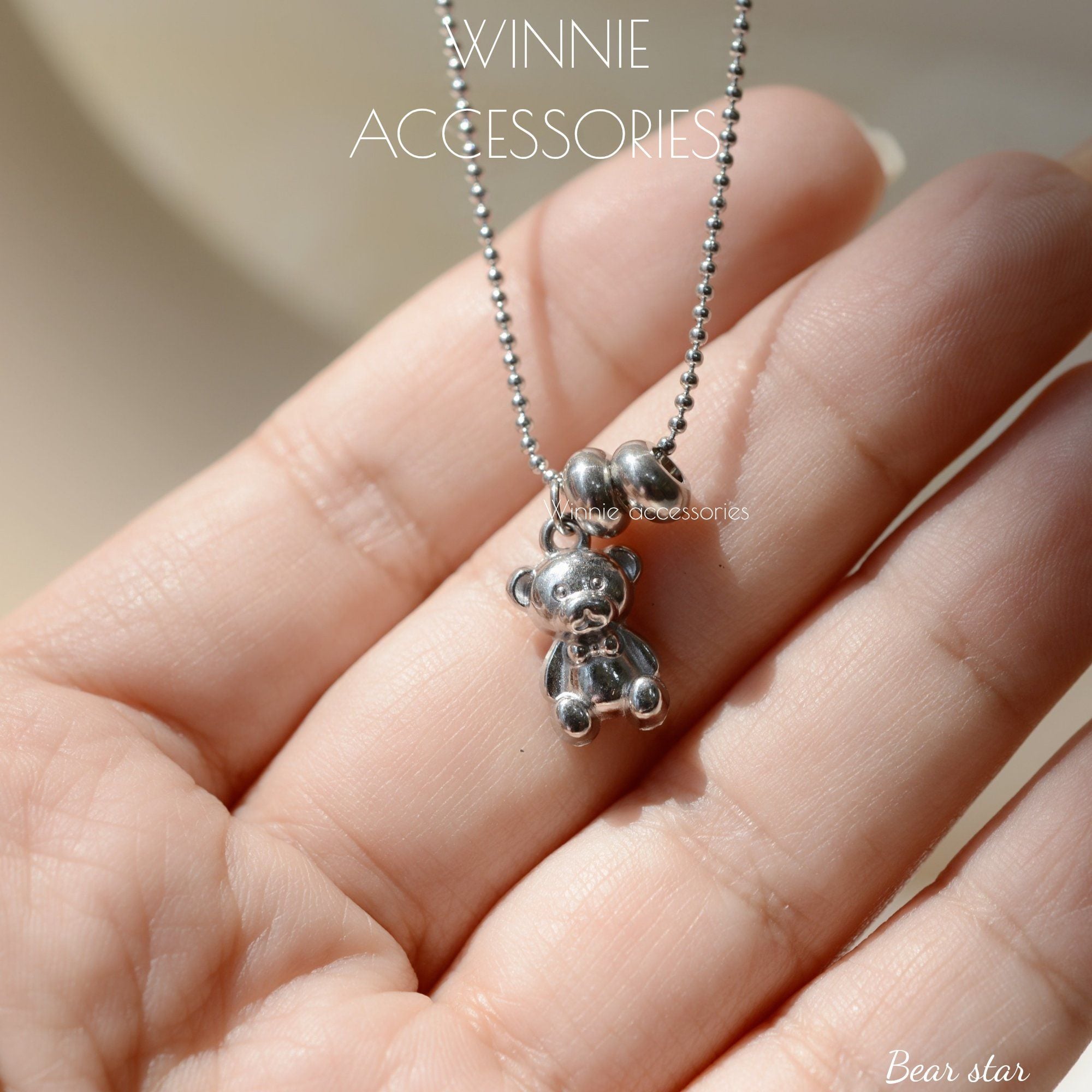  Dây chuyền Titan Bear Star 