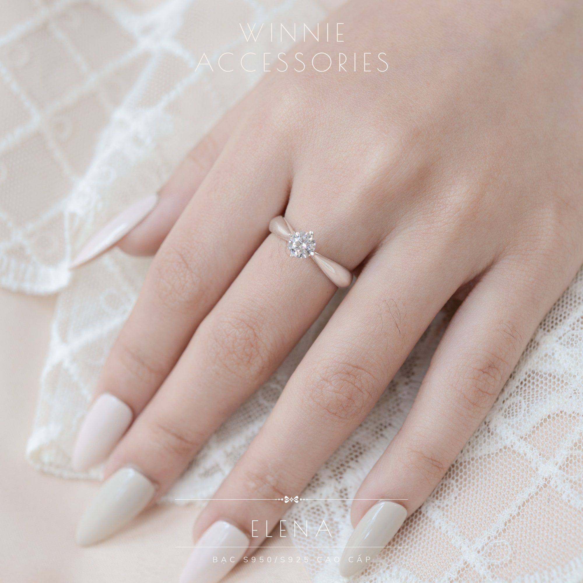  Nhẫn Bạc S925 Elena 