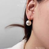  Hoa tai titan Ngọc trai trắng 