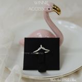  Nhẫn Bạc S925 V Line 