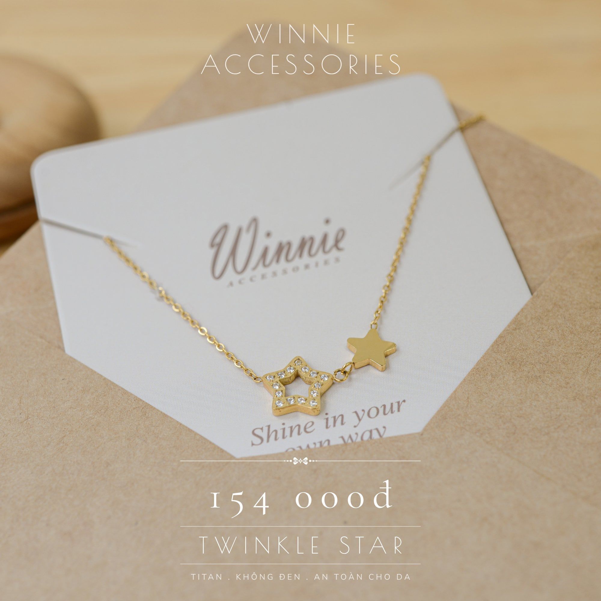  Dây chuyền Titan Twinkle star 