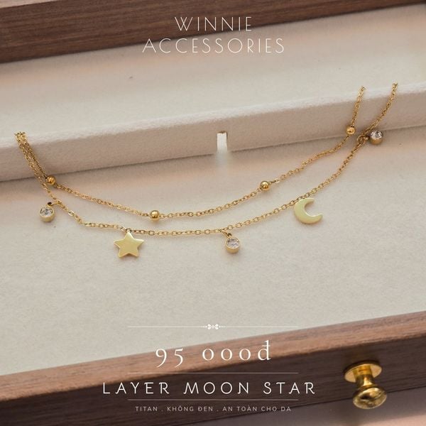  Lắc tay Titan Layer Moon Star 