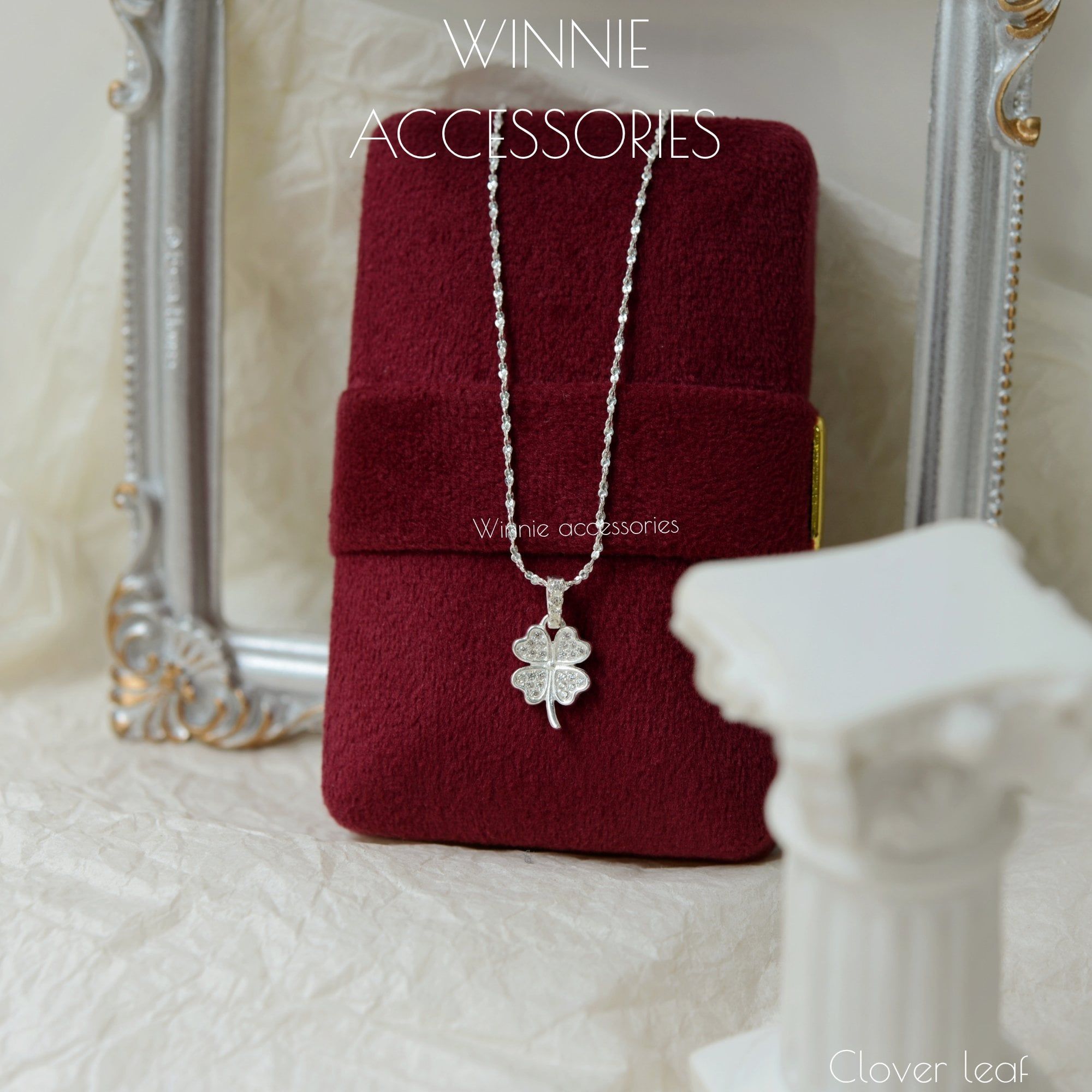  Charm Dây chuyền Bạc S925 Clover leaf (không kèm dây) 