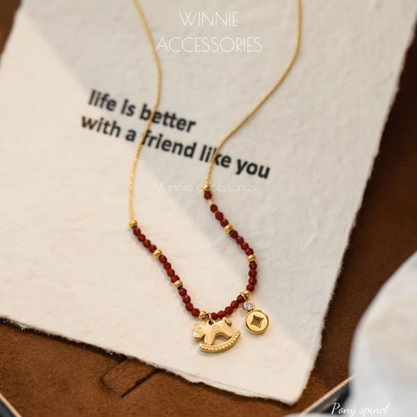  Dây chuyền titan Pony Spinel 