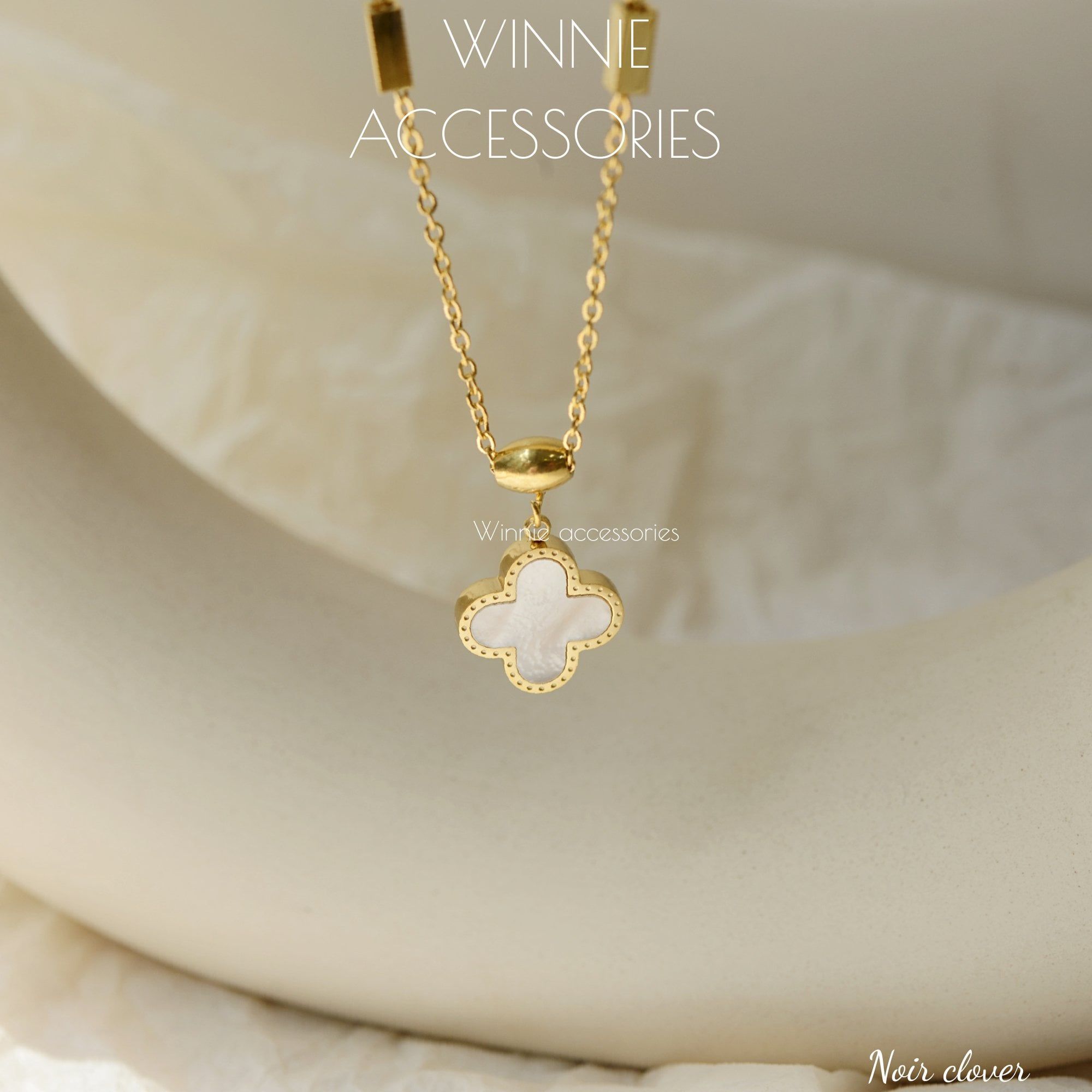  Dây chuyền Titan Noir Clover 