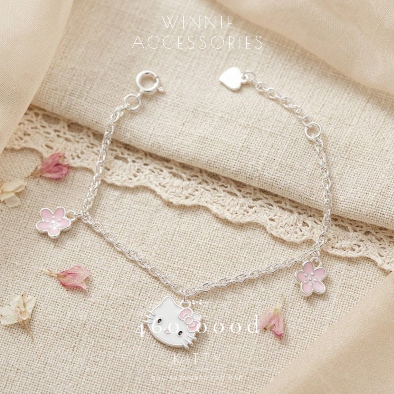  Lắc tay Bạc S925 Kitty 
