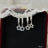  Hoa tai Bạc S925 Khoen Floret 