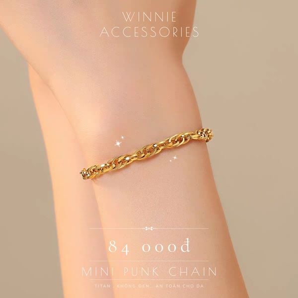  Lắc tay Titan Mini punk chain 