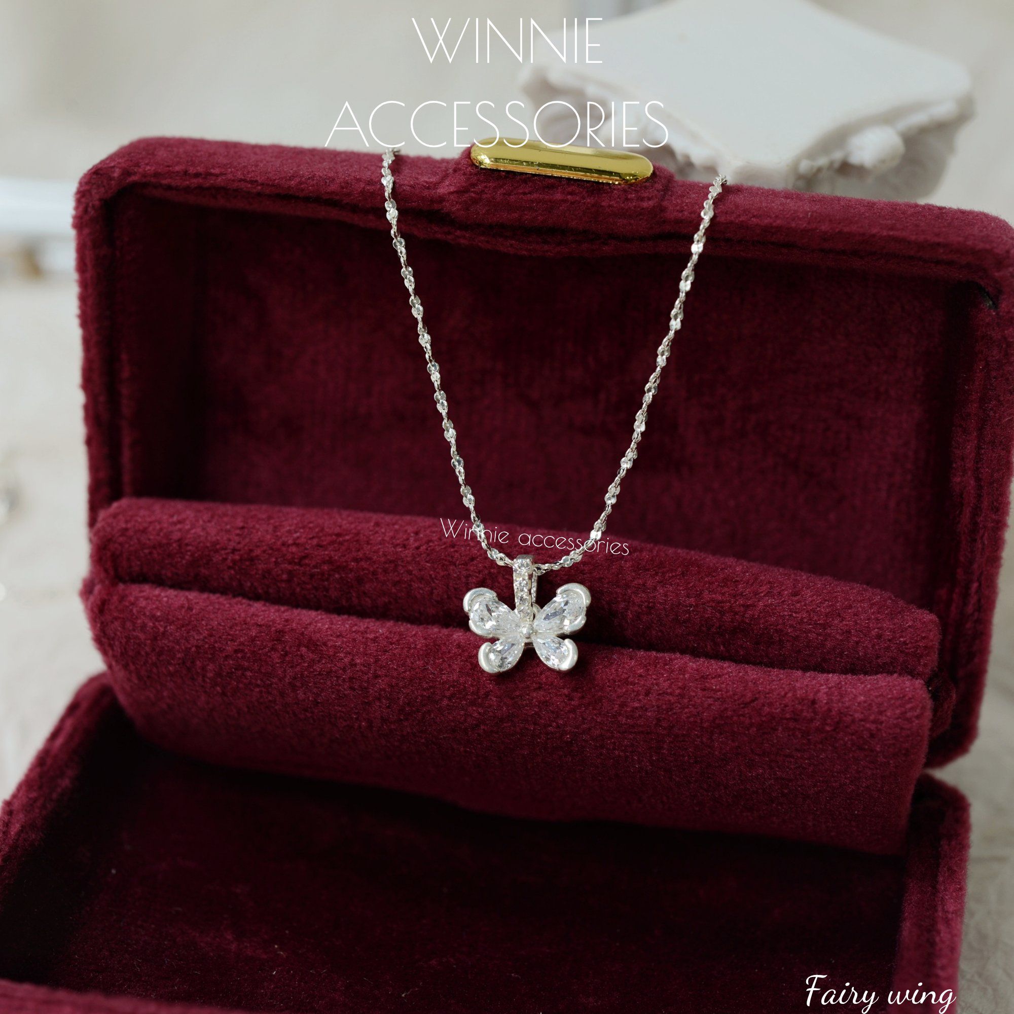  Charm Dây chuyền Bạc S925 Fairy Wing (Không kèm dây) 