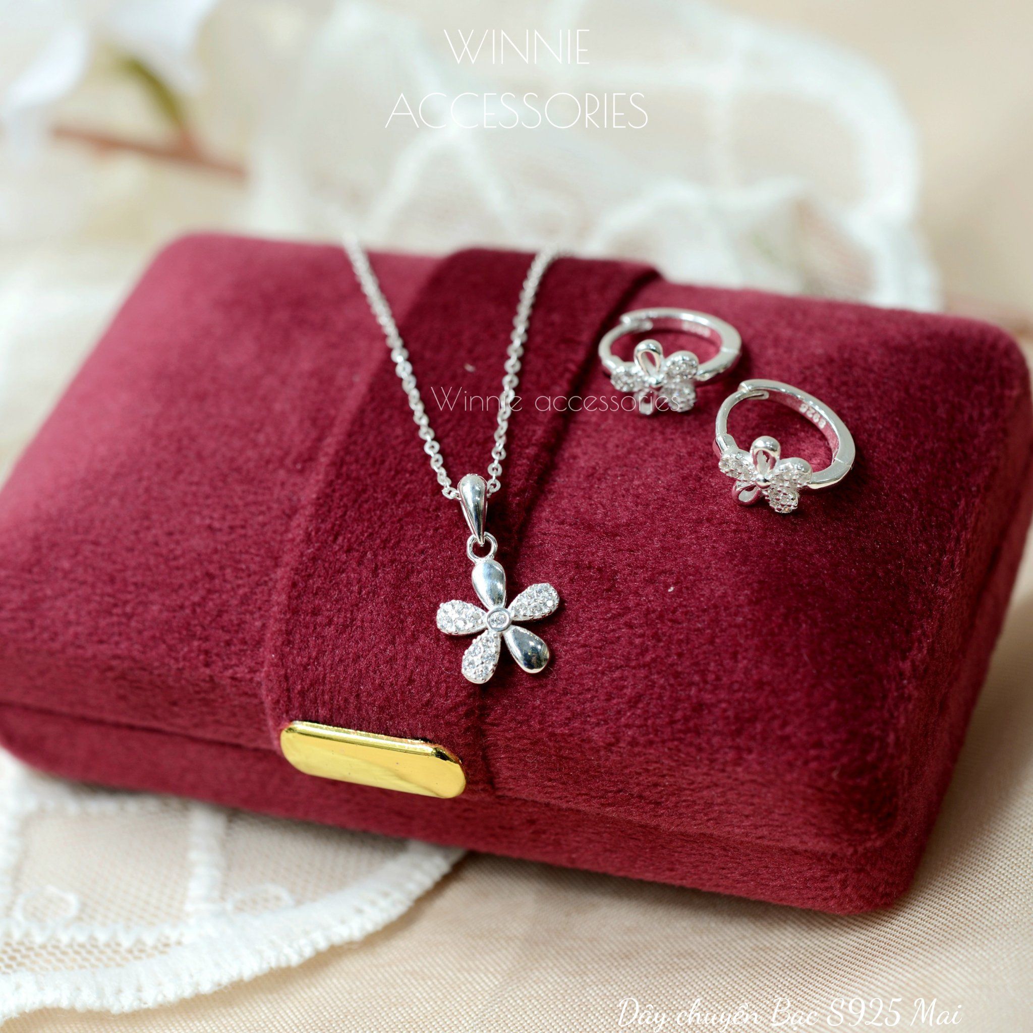  Dây chuyền Bạc S925 Mai 