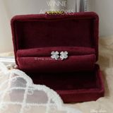  Hoa tai Bạc S925 Bling Clover 