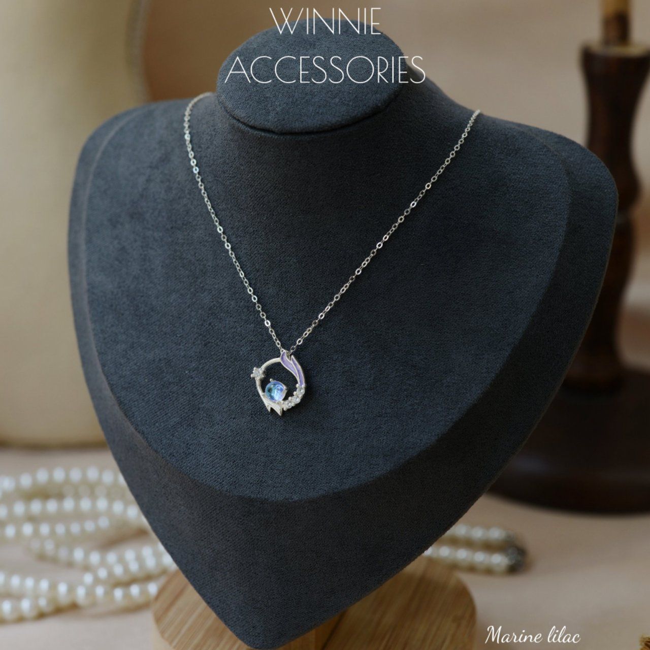  Dây chuyền Bạc S925 Marine Lilac 