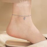  Lắc chân titan Heart peach B 