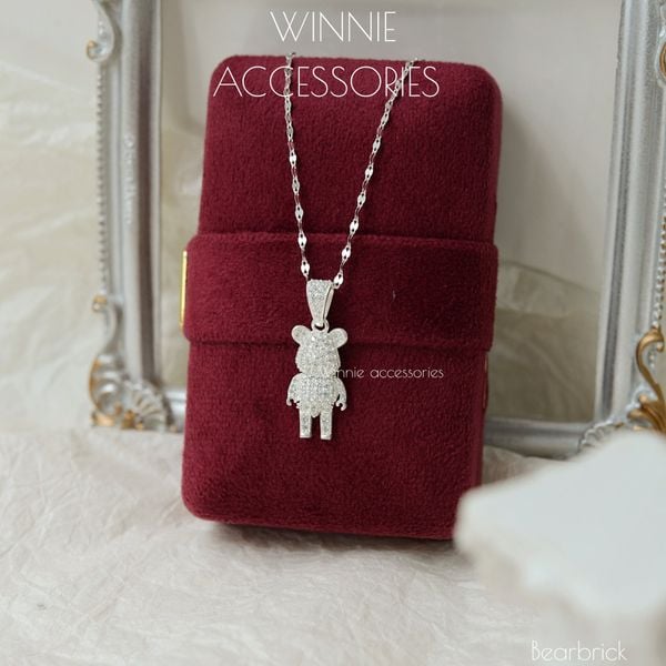  Charm Dây chuyền Bạc S925 Bearbrick (Không kèm dây) 