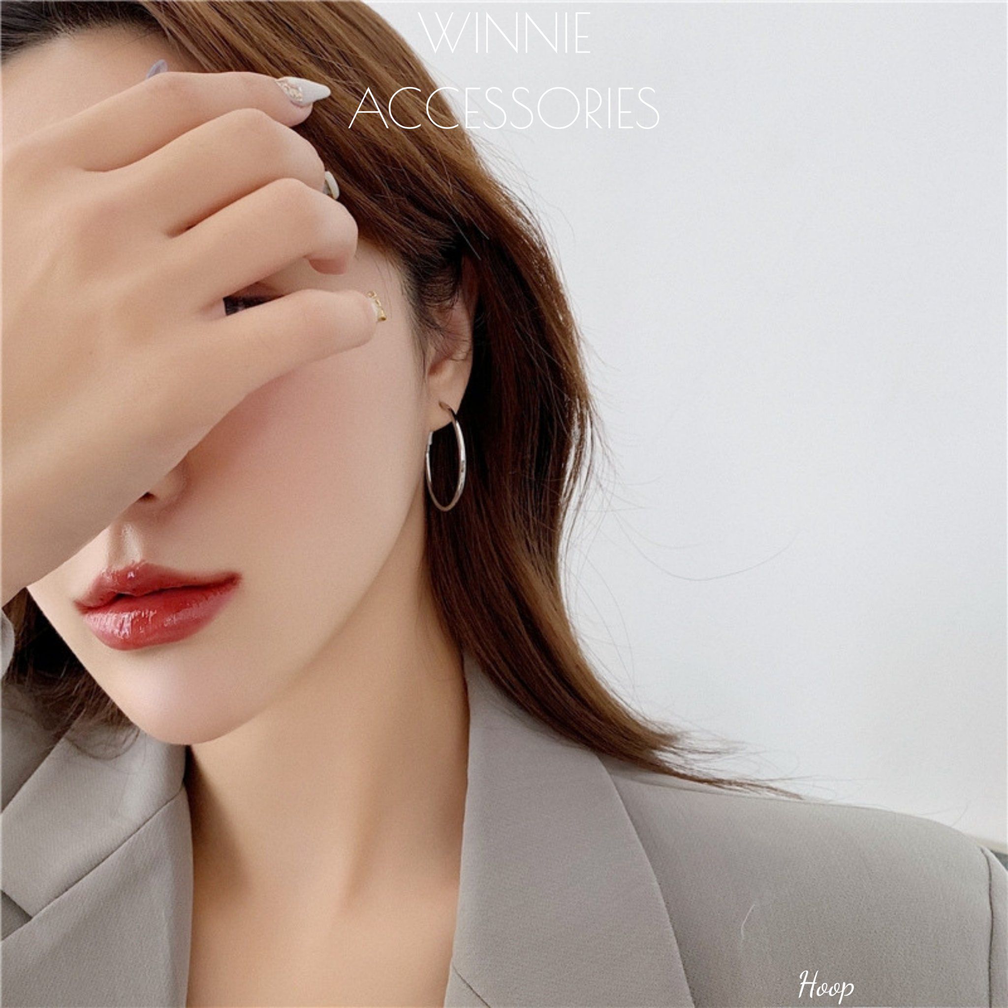  Hoa tai Titan Hoop 3.5cm 