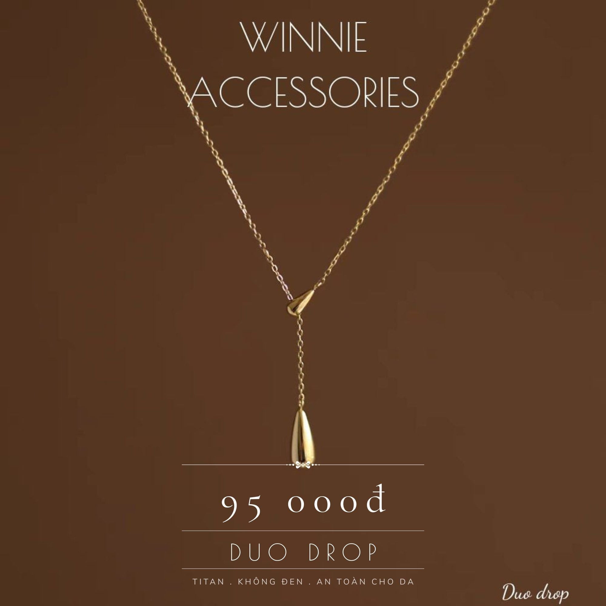  Dây chuyền Titan Duo drop 