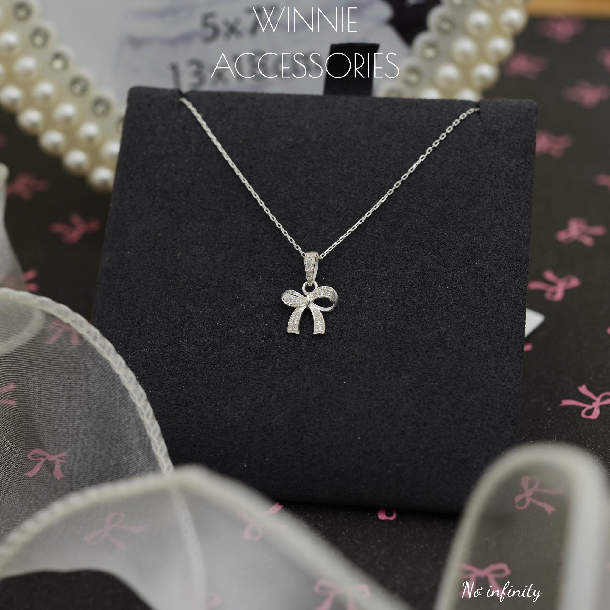  Dây chuyền Bạc S925 Nơ Infinity 