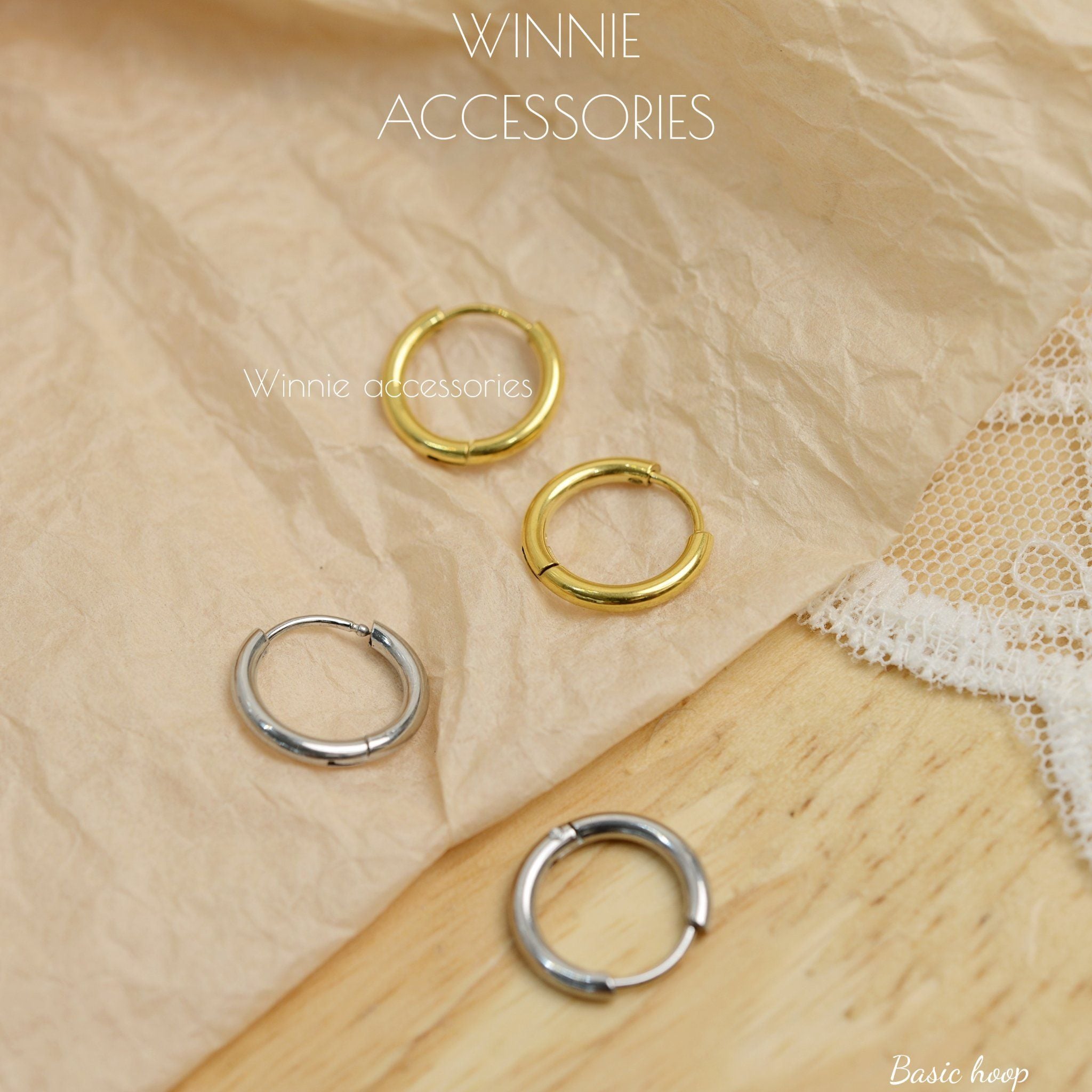  Hoa tai titan Basic hoop 