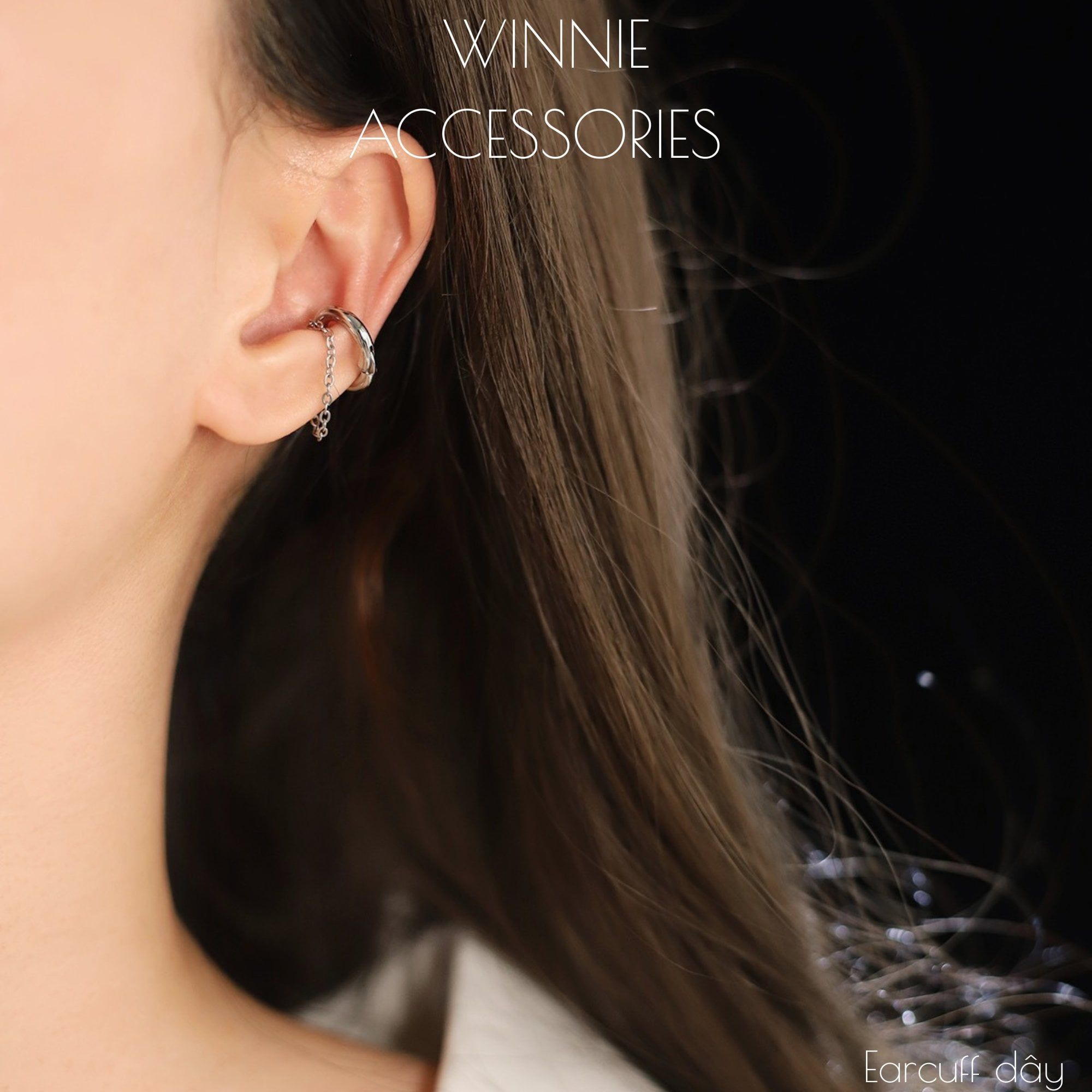  Hoa tai Titan Earcuff dây (1 chiếc) 
