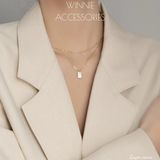  Dây chuyền titan Layer Nacre 