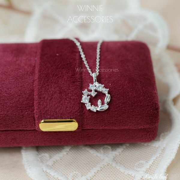  Dây chuyền Bạc S925 Circle leaf 